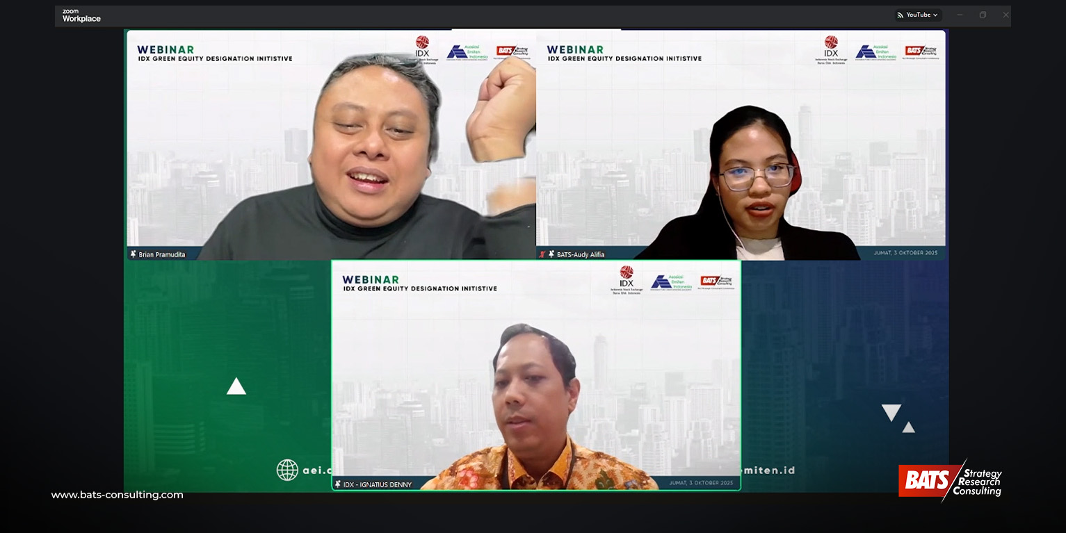 IDX, AEI, dan BATS Consulting Bahas Implementasi “Green Equity Designation” di Pasar Modal